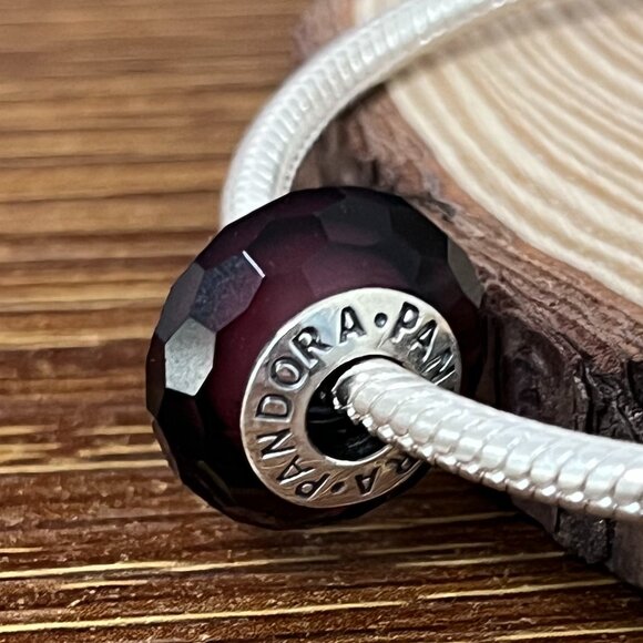 Pandora Red Fascination Faceted Murano Glass Charms - Picture 2 of 5